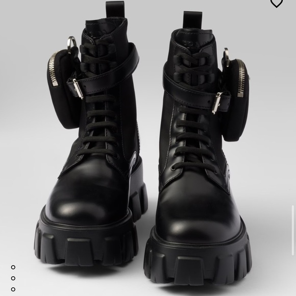 Prada Monolith boots with pouch size 37. Lightly worn. Not new; not bad. - Picture 3 of 4